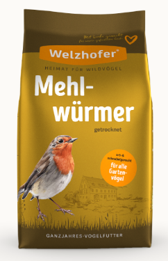 Ganzjahres Vogelfutter 1kg 'Mehlwürmer'